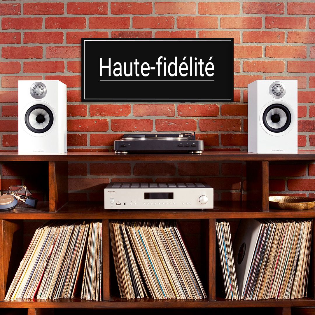 Produits Audio Haute fidélité Marantz Bowers Wilkins Denon et