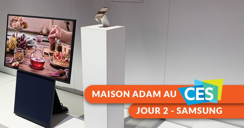 Maison Adam au CES 2020 - Le téléviseur SERO inusité et la technologie Micro DEL de Samsung - Jour 2