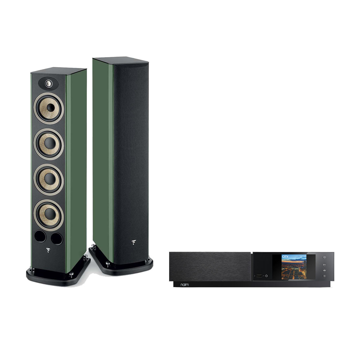 Ensemble stéréo Naim Uniti Nova et Focal Aria Evo X N3