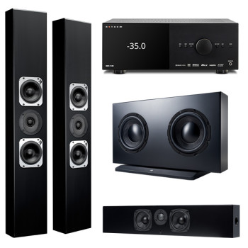 Ensemble de cinéma maison 5.1 Anthem - Totem | MRX 1140 8K, Tribe III, Tribe Sub et KIN Solo Ensemble de cinéma maison 5.1 Anthem - Totem | MRX 1140 8K, Tribe III, Tribe Sub et KIN Solo