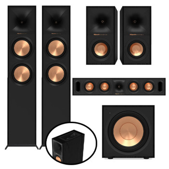 Ensemble cinéma Atmos 7.1 Klipsch | R-605FA, R-40M, R-30C et R-101SW Ensemble cinéma Atmos 7.1 Klipsch | R-605FA, R-40M, R-30C et R-101SW