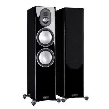 Haut-parleurs de plancher Monitor Audio | Gold 300 (Paire)-Noir laqué 