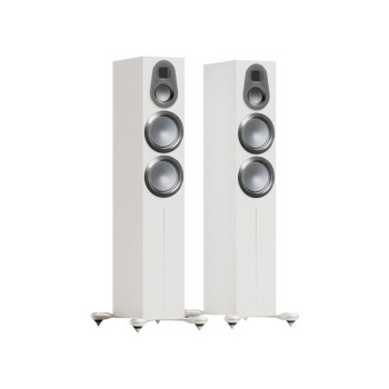Haut-parleurs de plancher Monitor Audio | Gold 300 6G Blanc satiné (Paire) 