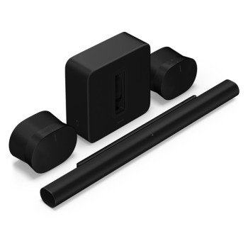 Barre de son Sonos avec caisson de basses et arrières | Arc Ultra, Sub 4 et Era 300 Noir 