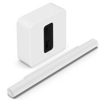 Barre de son Sonos avec caisson de basses | Arc Ultra et Sub 4 Blanc 