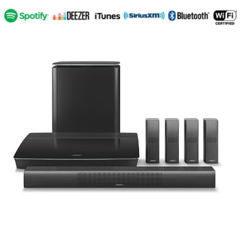 5 Enceintes Bose Lifestyle Noires - état D'usage, 100% Fonctionnelles