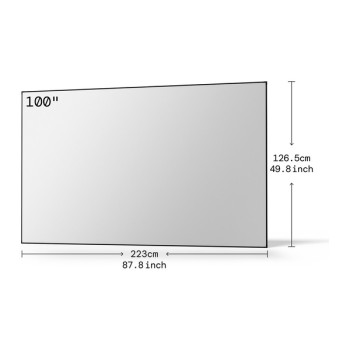 Toile de projection fixe anti-chatoiement AWOL Valerion | PureVision 100 po à 180 po Toile de projection fixe anti-chatoiement AWOL Valerion | PureVision 100 po à 180 po