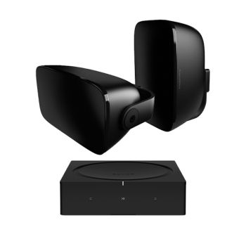 Ensemble stéréo pour l'extérieur Sonos et Bowers & Wilkins | AMP et AM-1 Ensemble stéréo pour l'extérieur Sonos et Bowers & Wilkins | AMP et AM-1