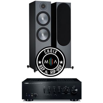 Ensemble stéréo Monitor Audio - Yamaha | Bronze 500 et AS801 