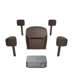Ensemble Audio Extérieur Klipsch + WiiM | Courtyard 4.1 et WiiM AMP 