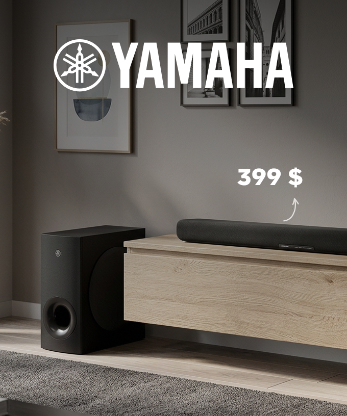 Barre de son Yamaha avec caisson de basses