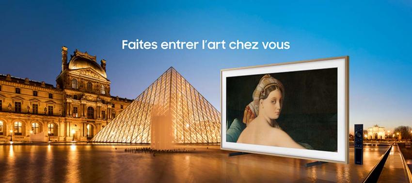 Affichez les trésors du Louvre dans votre salon grâce aux téléviseurs Frame de Samsung