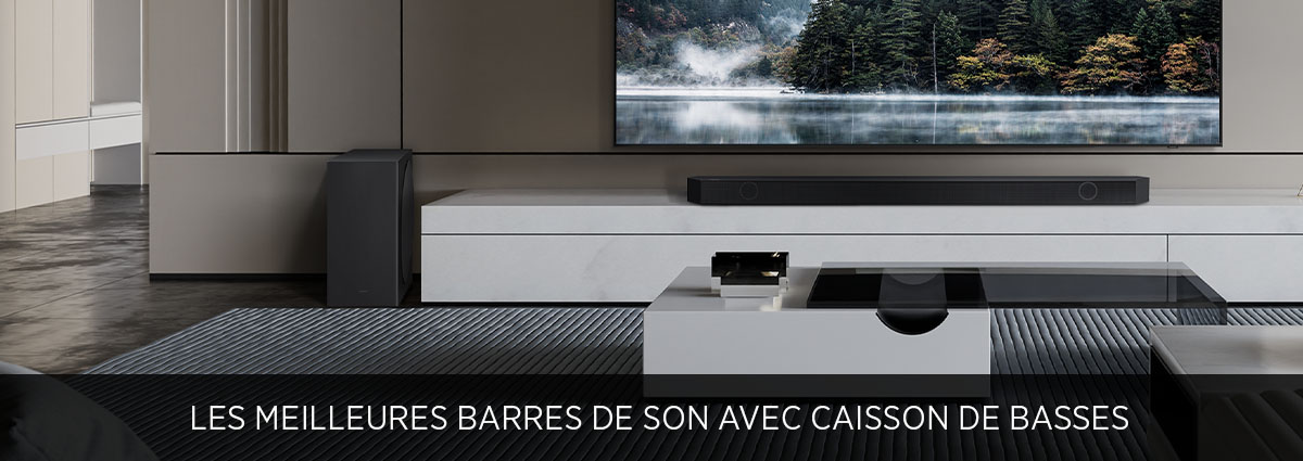 Meilleures barres de son avec caisson