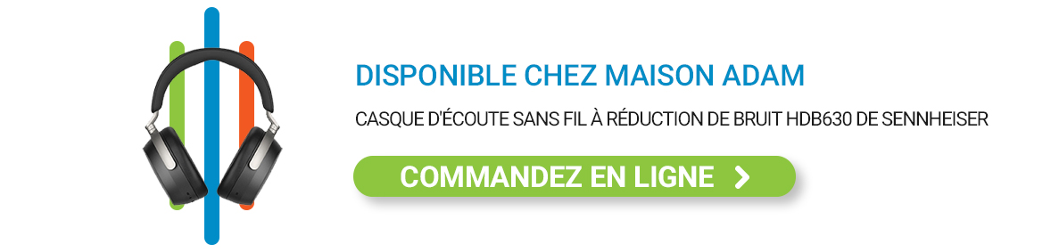 Casque d'écoute sans fil à réduction de bruit Sennheiser | HDB 630