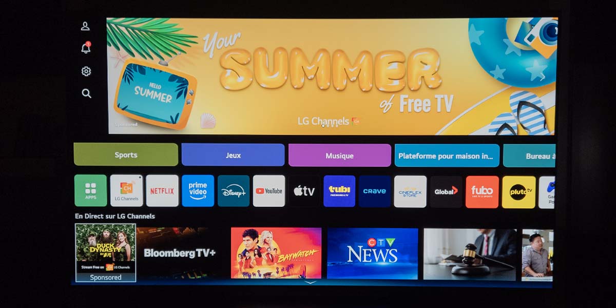 Téléviseur C5 OLED EVO 4K de LG
