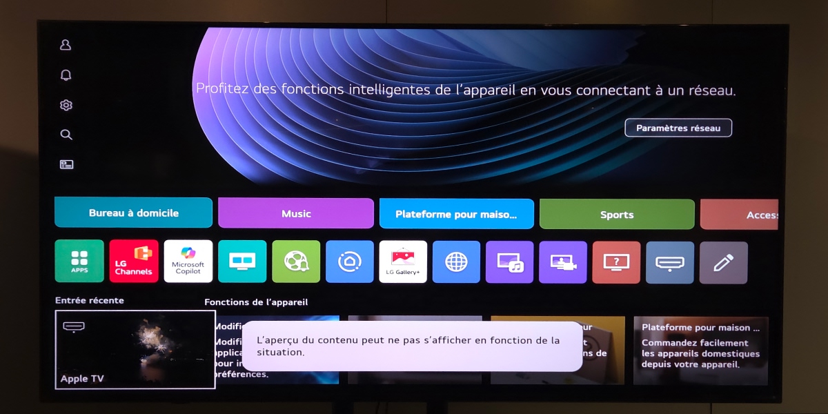 Téléviseur MiniLED LG QNED82