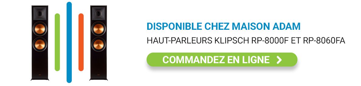 Haut-parleurs RP-8000 et RP-8060FA de Klipsch Haut-parleurs RP-8000 et RP-8060FA de Klipsch
