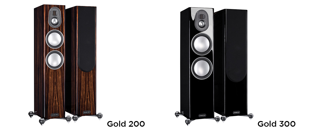 Haut-parleurs Gold 200 & 300 par Monitor Audio