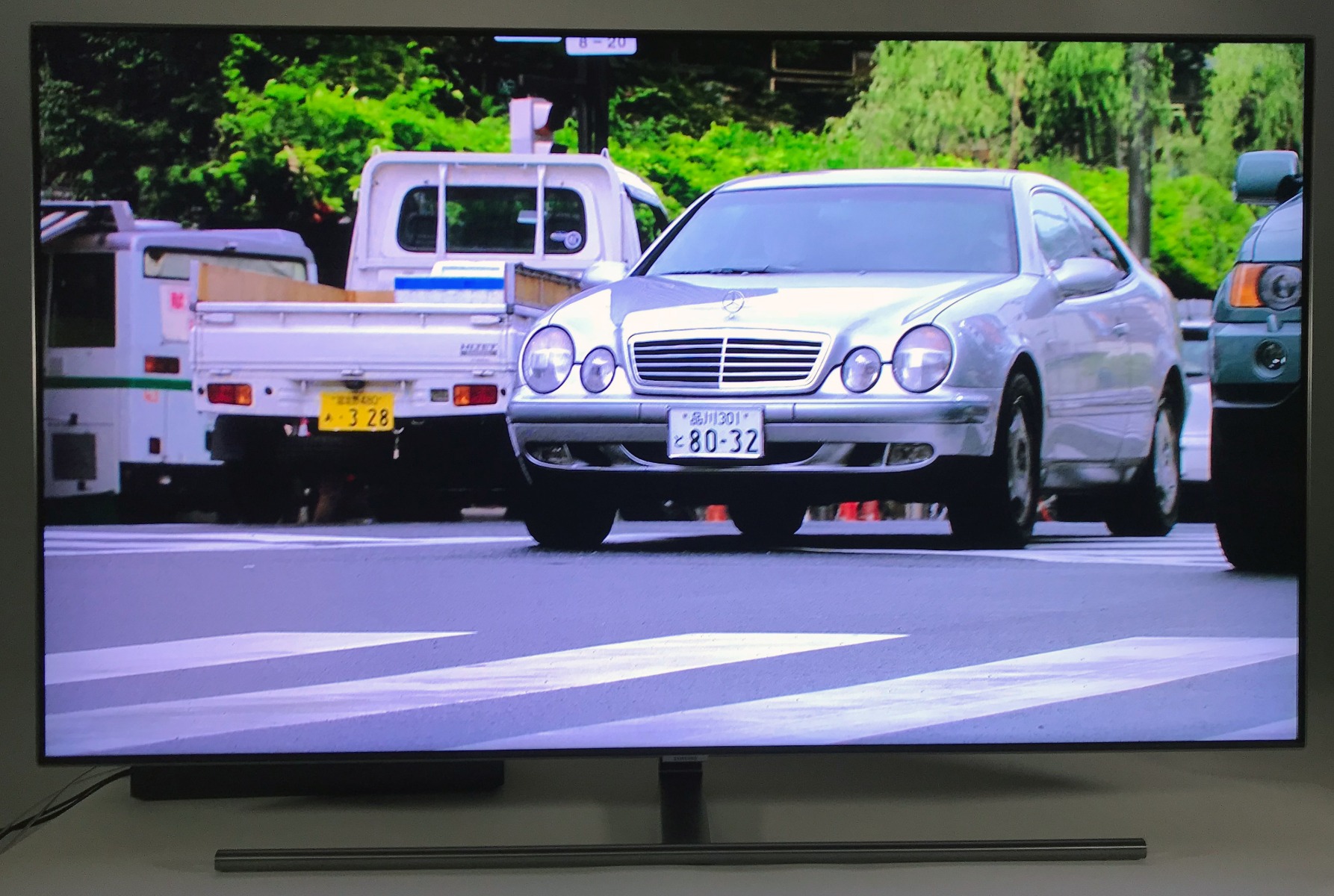 La fluidité d'image du téléviseur 4K HDR Q7FNA de Samsung