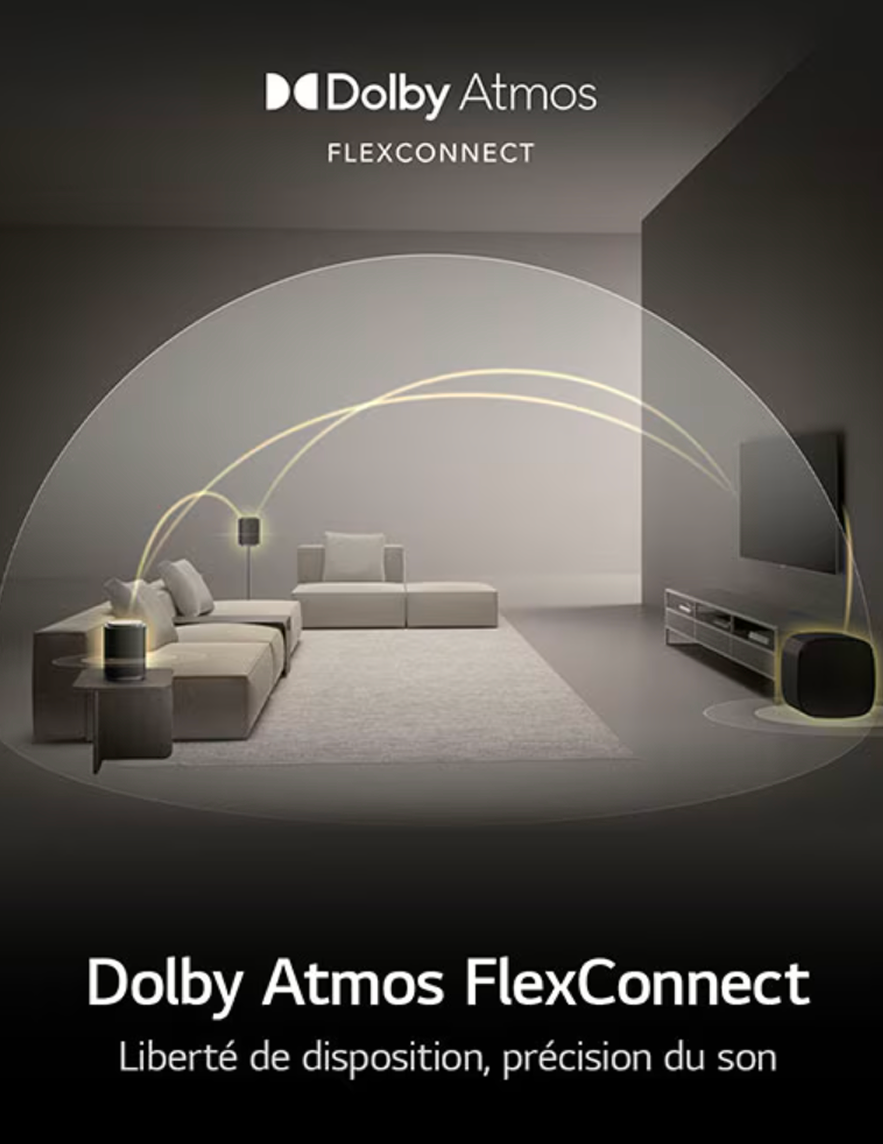 Dolby Atmos FlexConnect avec le haut-parleur LG M5