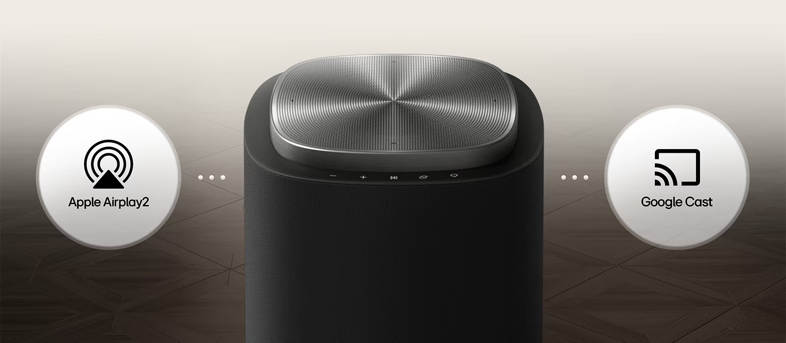 Apple AirPlay 2 et Google Cast sur le haut-parleur LG M5