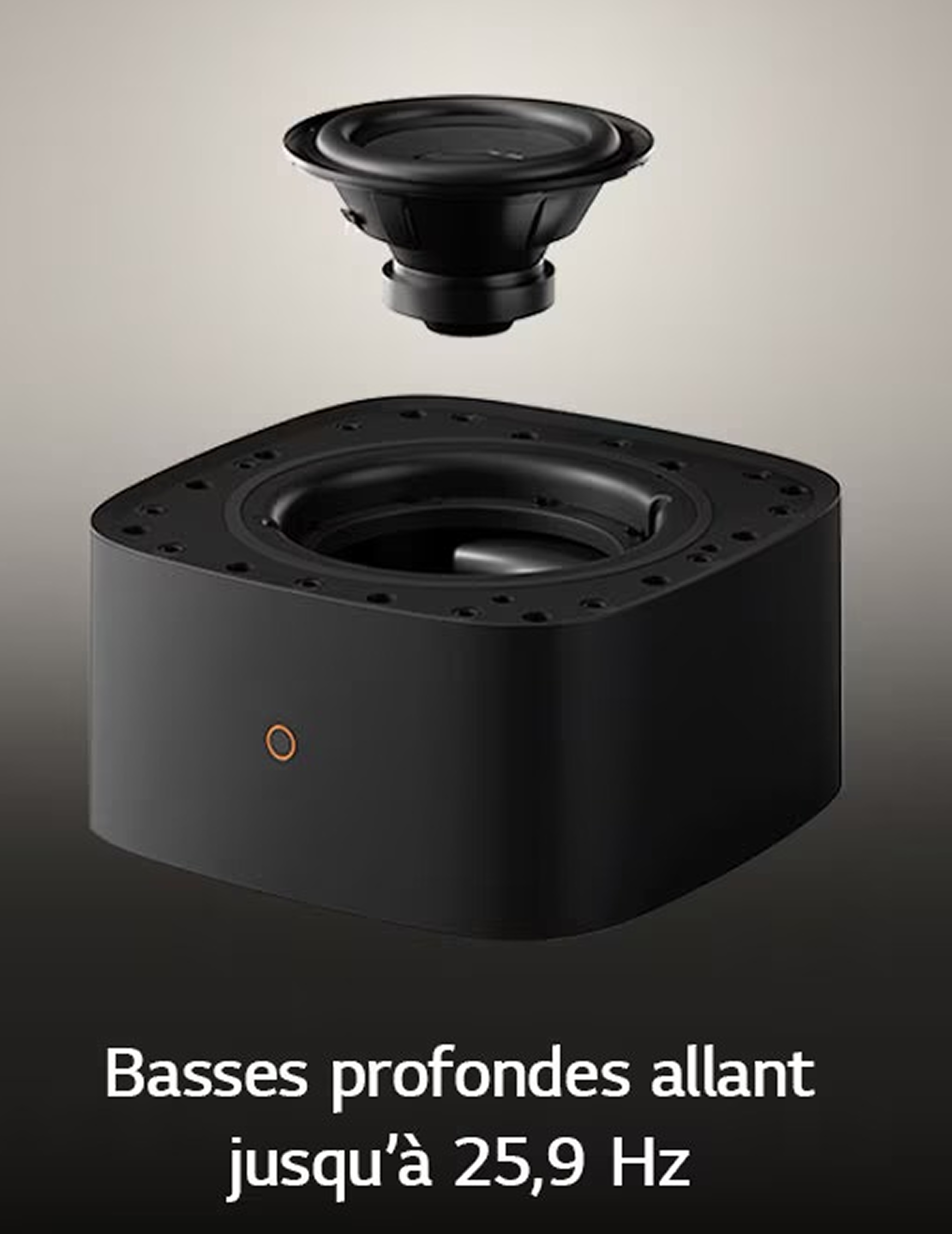 Basses profondes et immersives avec le LG W7