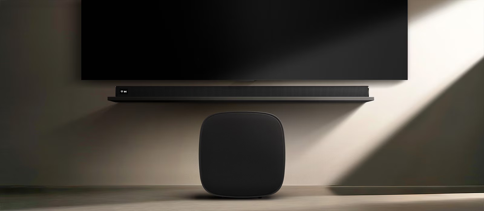 Connexion sans fil du caisson de basses LG W7 au téléviseur